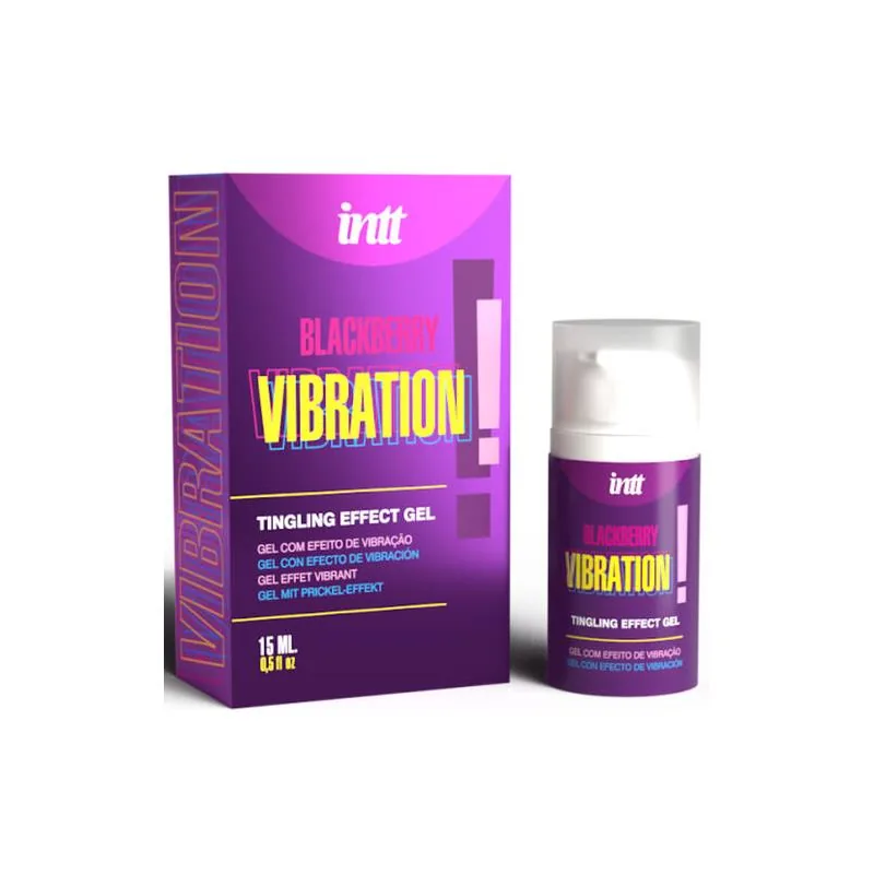 Gel Vibratório Líquido Sabor Amora 15 ml
