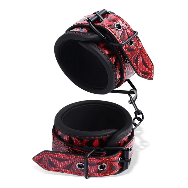 Algemas de Pulso Acolchoadas Diamond Line Couro Vegano — vista 2 de 3