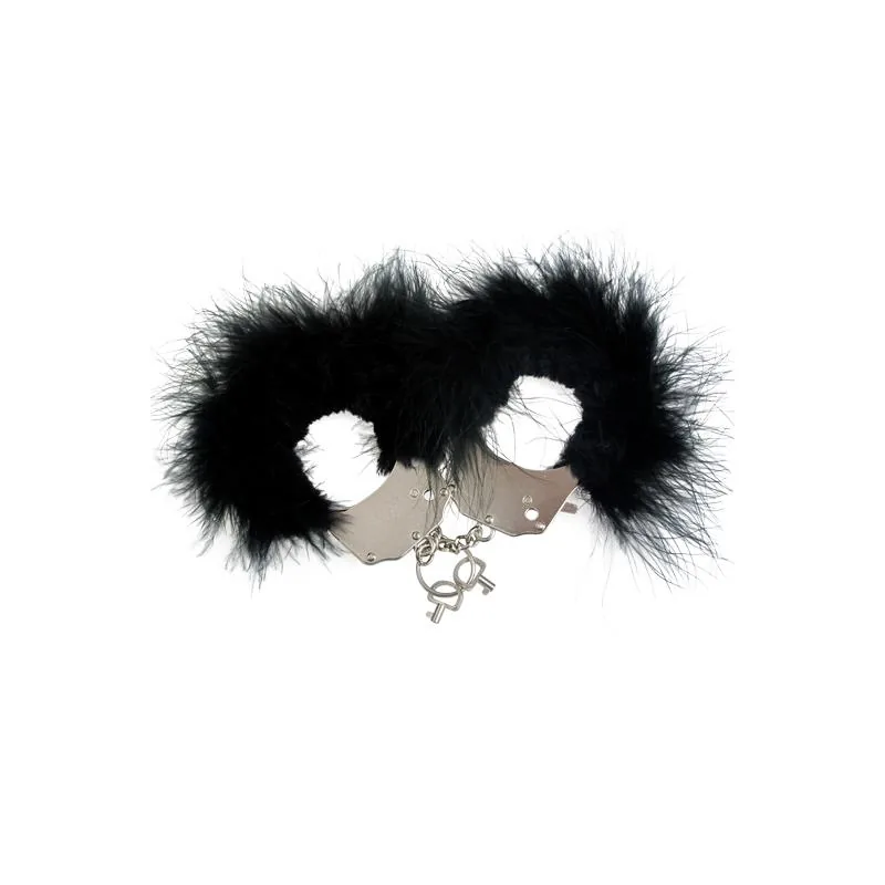 Algemas de Metal com Plumas Adrien Lastic Pretas
