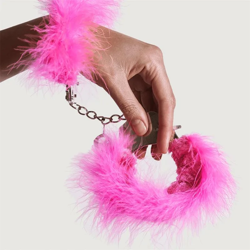 Algemas de Metal com Plumas Adrien Lastic Rosa — vista 2 de 3