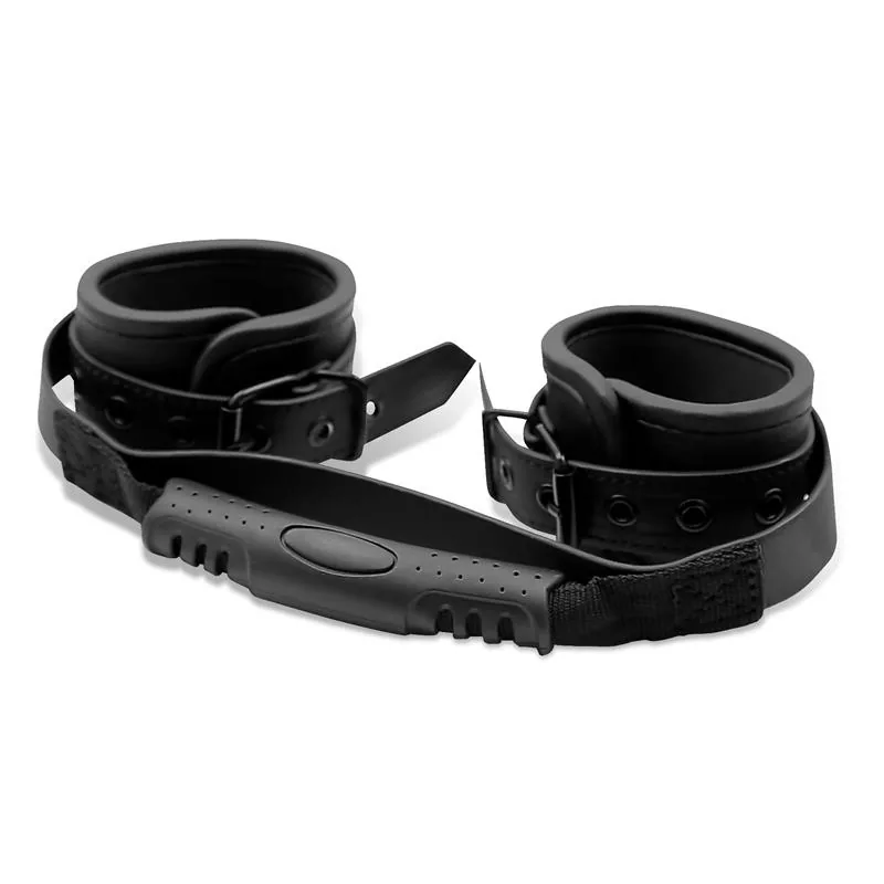 Algemas de Pulso de Couro Vegano com Pega Intoyou Black Shadow — vista 2 de 3
