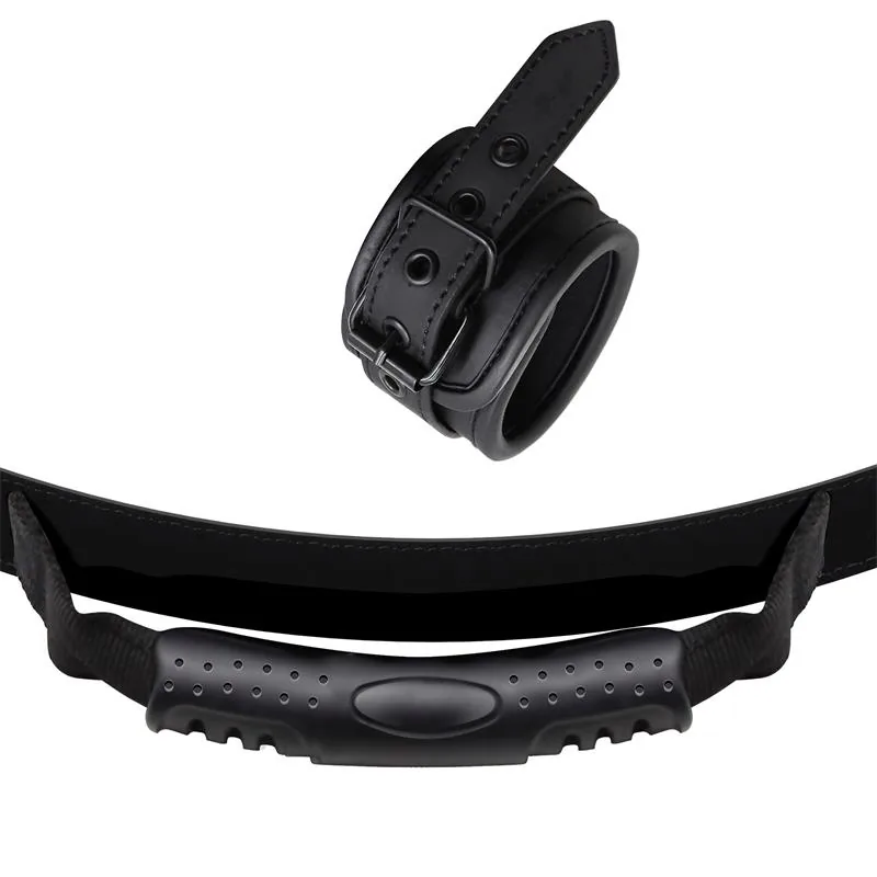 Algemas de Pulso de Couro Vegano com Pega Intoyou Black Shadow — vista 3 de 3