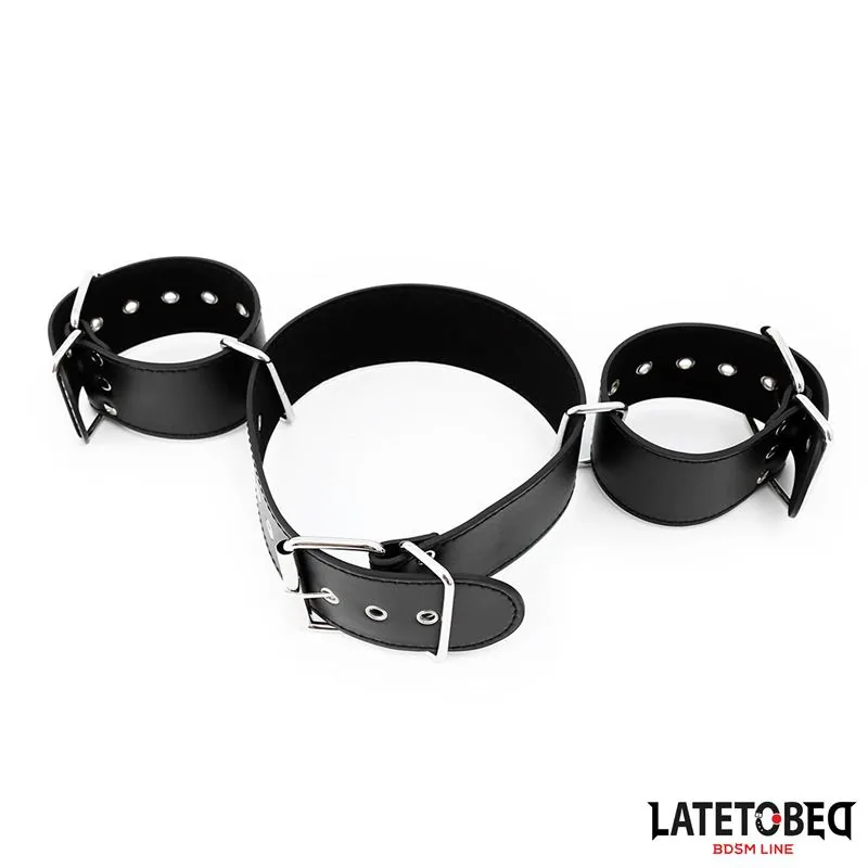 Conjunto Coleira e Algemas Ajustáveis LateToBed