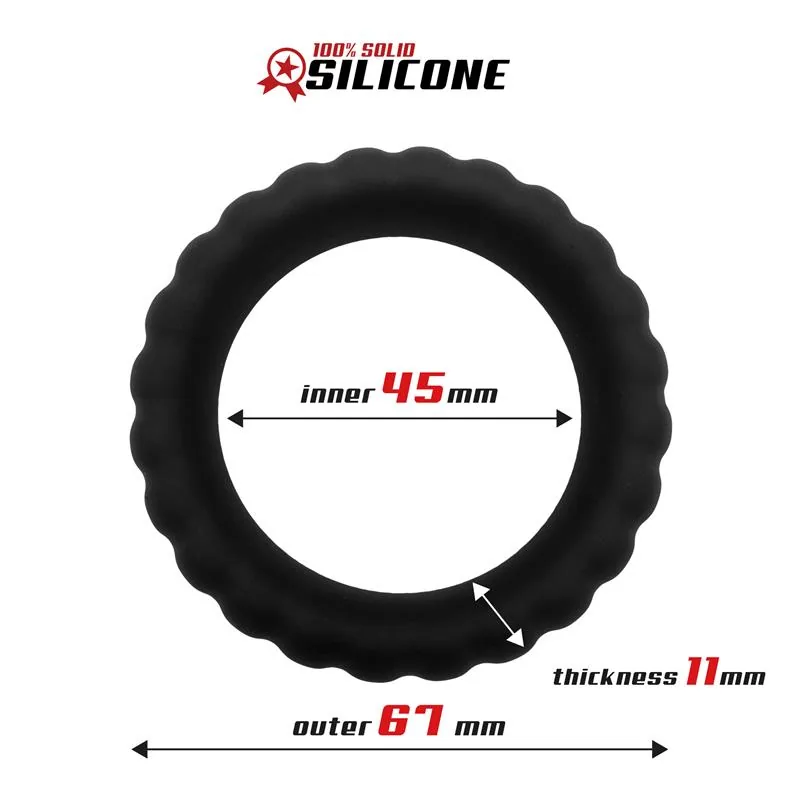 Anel Peniano Silicone Sólido 4,5 cm Beast — vista 3 de 3