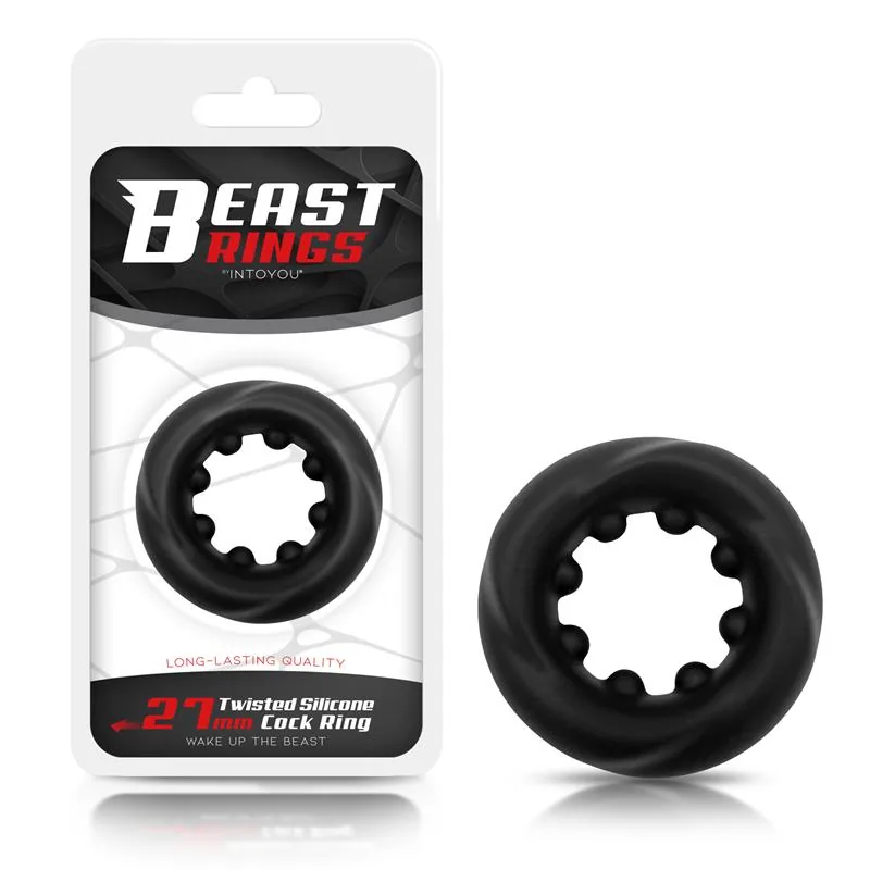 Anel Peniano Torcido Silicone 2,7 cm Beast