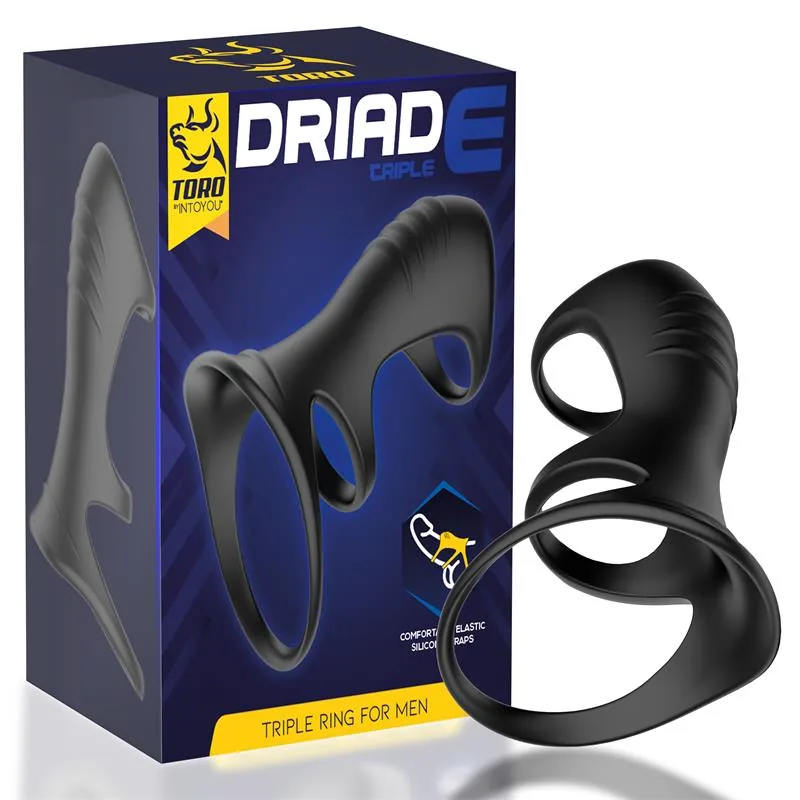 Anel Triplo Masculino Silicone Minothor Driade