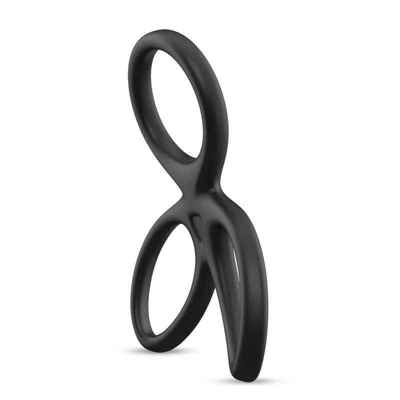 Anel Triplo Pénis e Testículos Beast Rings — vista 3 de 3