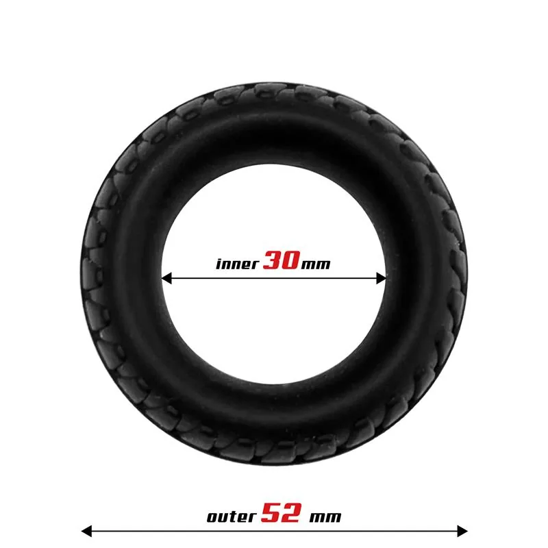 Anel Peniano Turbine Silicone Líquido Beast Rings Preto 30 mm — vista 2 de 3