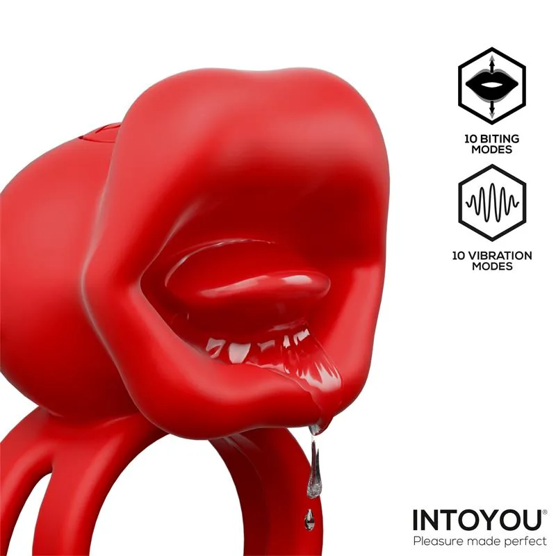 Anel Vibratório Bittey com Mordidela Intoyou 7 cm — vista 2 de 3