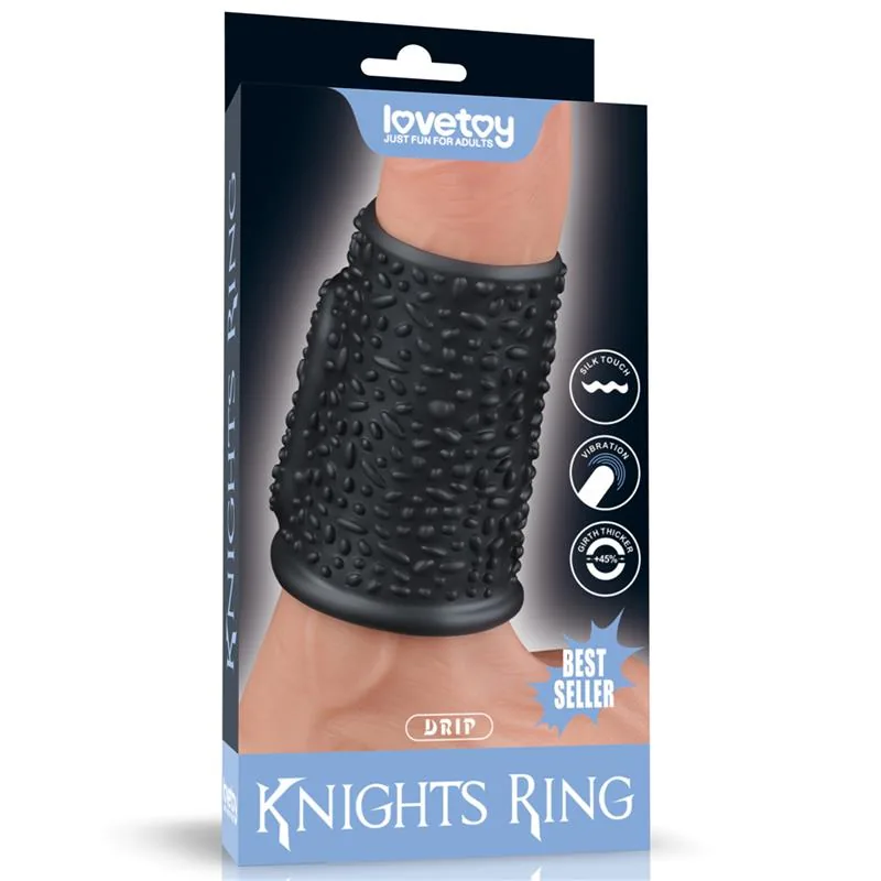 Anel Vibratório Drip Knights Lovetoy Preto