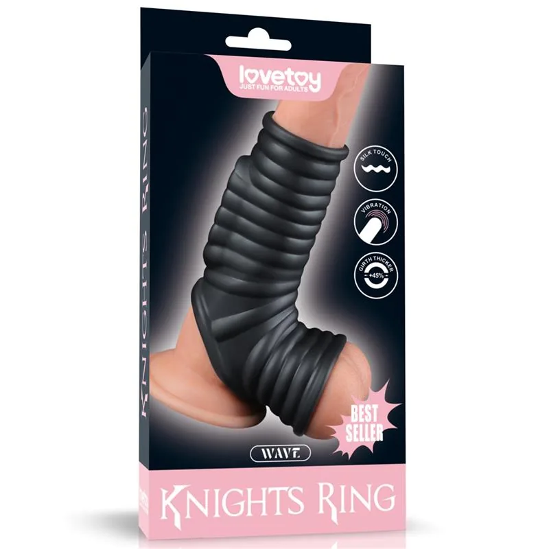 Anel Vibratório Pénis e Escroto Wave Knights
