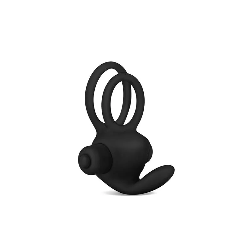 Anel Vibratório Duplo Power Clit Duo Lovetoy Preto — vista 3 de 3