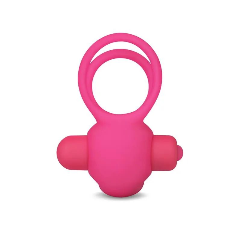 Anel Vibratório Duplo Power Clit Duo Lovetoy Rosa