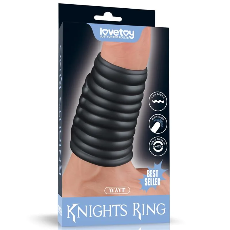 Anel Vibratório Wave Knights Lovetoy Preto