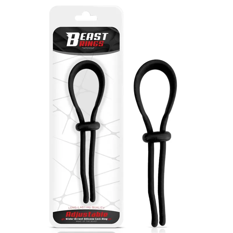 Anel Peniano Wider Arrest Ajustável Beast Rings Preto