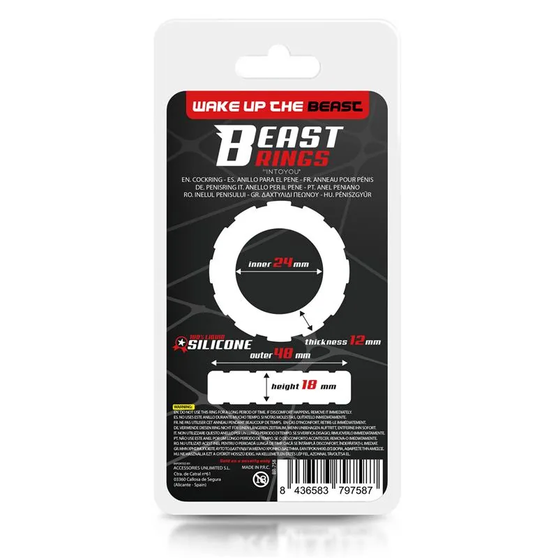 Anel Peniano Silicone Líquido Beast Rings 2,4 cm — vista 2 de 3