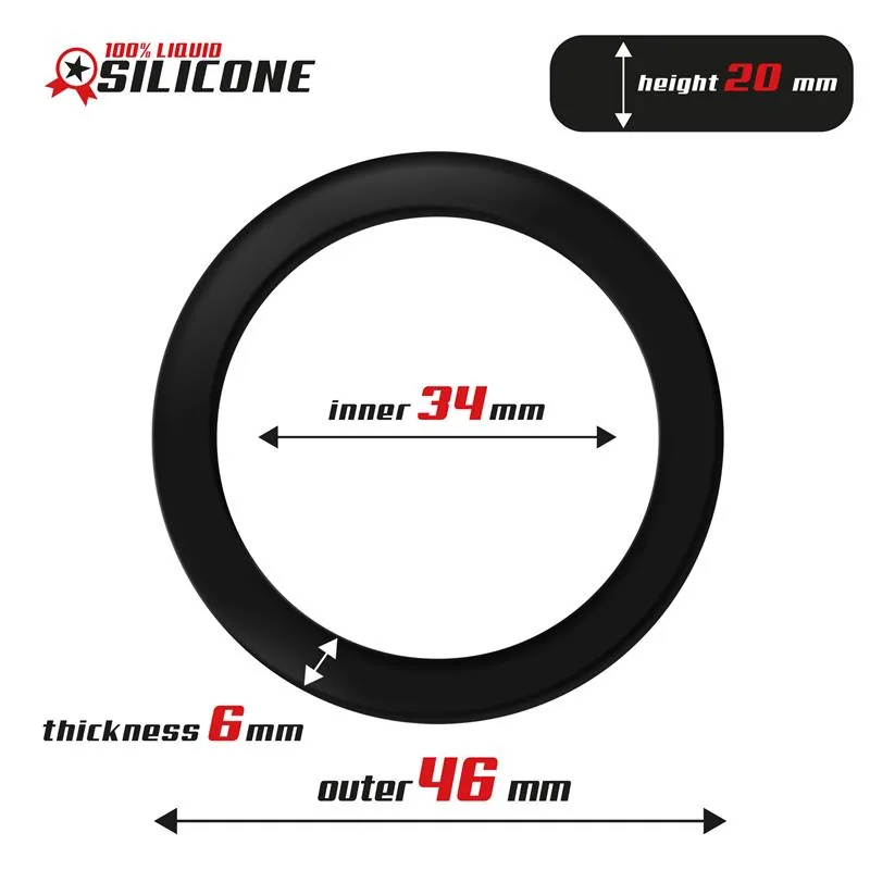 Anel Peniano Silicone Líquido Beast Rings 3,4 cm — vista 3 de 3