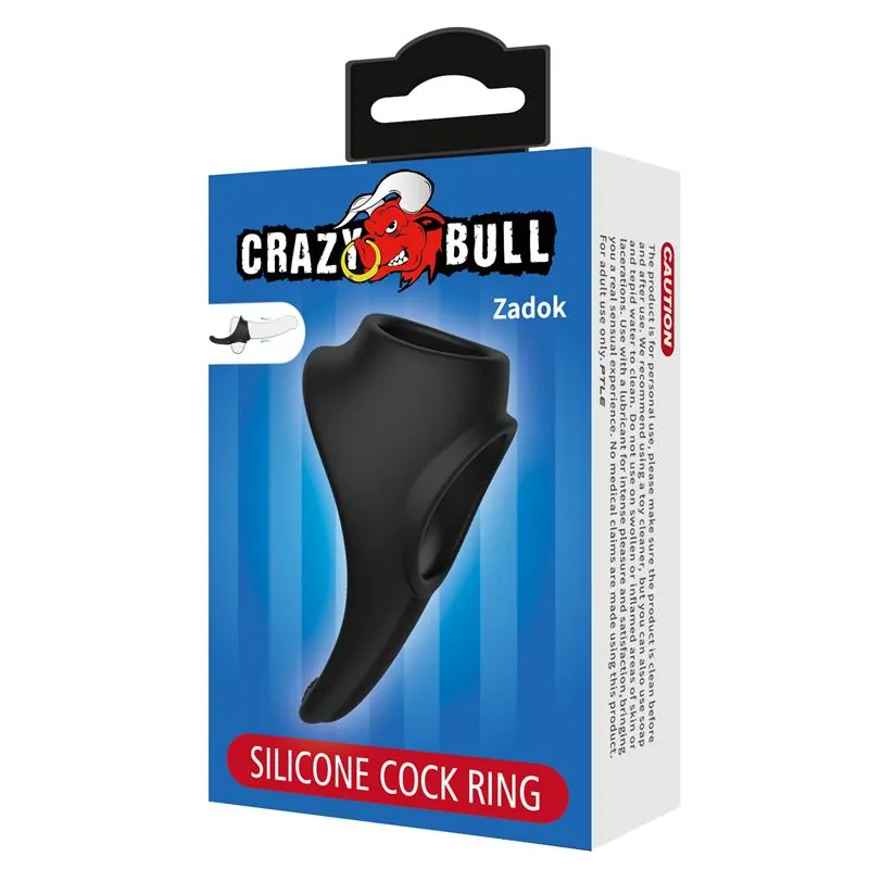 Anel Peniano com Extensor de Testículos Zadok em Silicone Crazy Bull — vista 8 de 8