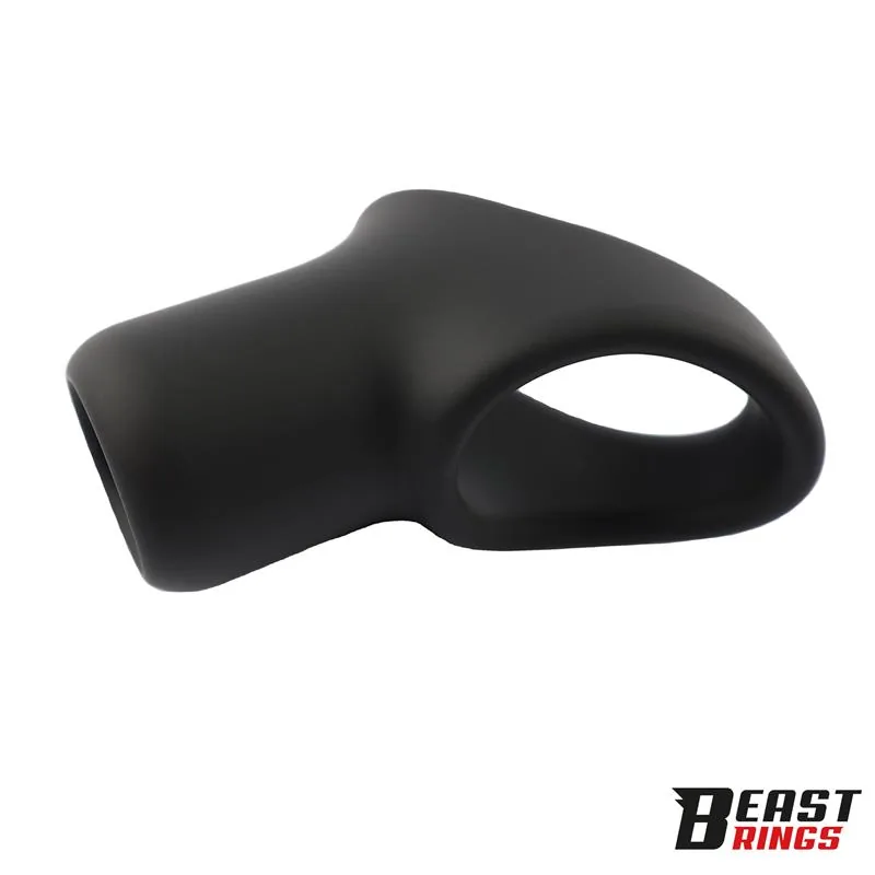 Anel Peniano com Testículos em Silicone Beast Rings 47,5 mm — vista 7 de 8