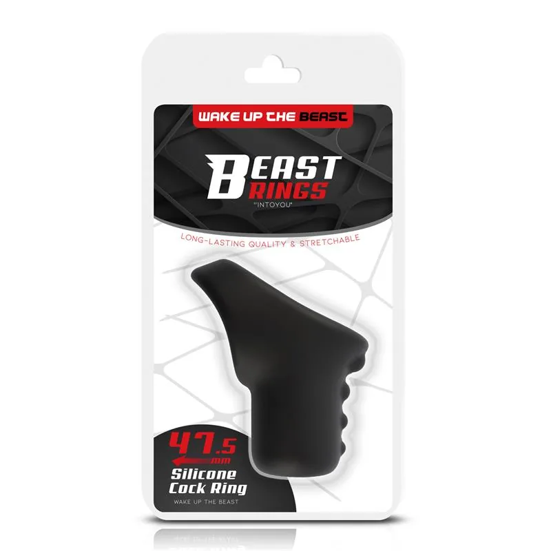 Anel Peniano com Testículos em Silicone Beast Rings 47,5 mm — vista 8 de 8