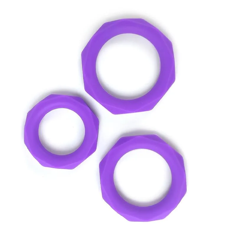 Conjunto 3 Anéis Penianos Silicone A-Gusto — vista 3 de 3