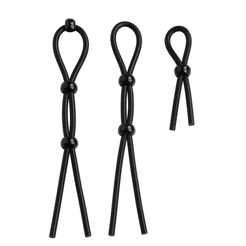 Conjunto de Anéis Penianos Silicone Beast Rings Preto Conjunto de 7 — vista 3 de 3