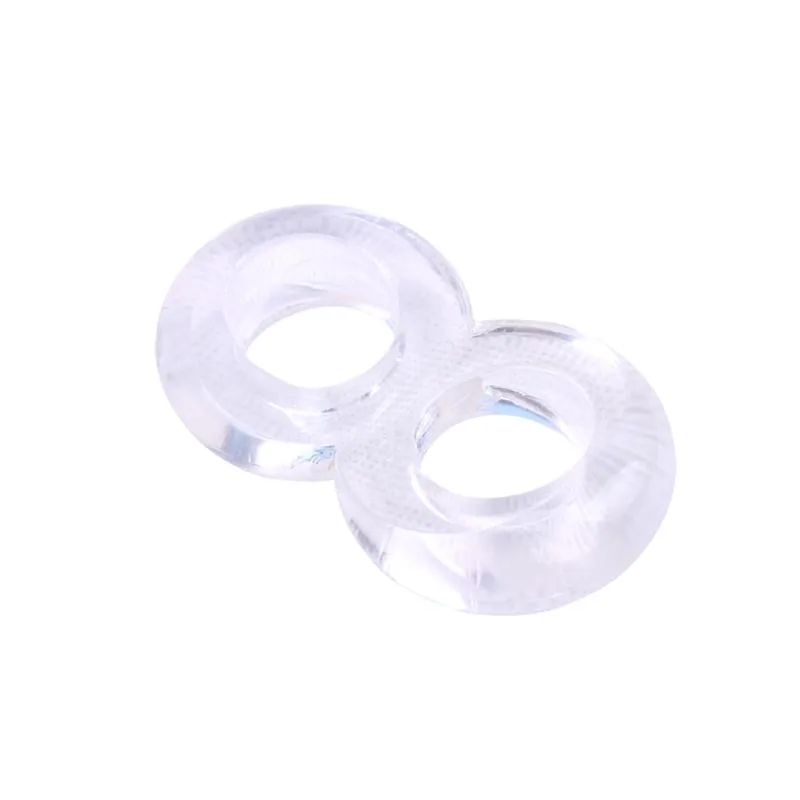 Anel Peniano Duplo Duo Cock 8 em TPE Transparente — vista 4 de 6