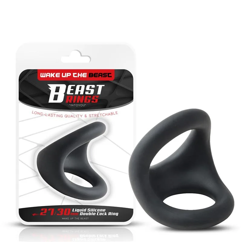 Anel Peniano Duplo em Silicone Líquido Beast Rings