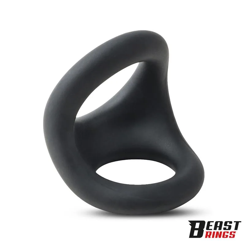 Anel Peniano Duplo em Silicone Líquido Beast Rings — vista 3 de 8