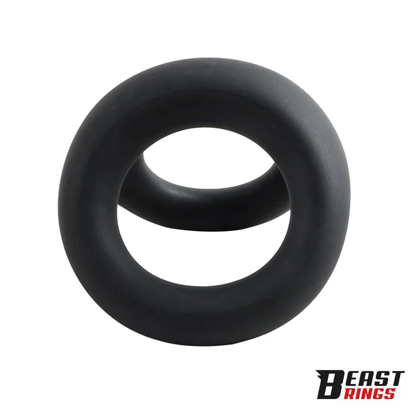 Anel Peniano Duplo em Silicone Líquido Beast Rings — vista 7 de 8