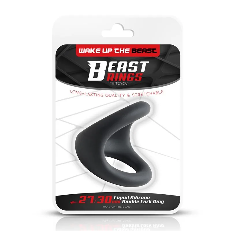 Anel Peniano Duplo em Silicone Líquido Beast Rings — vista 8 de 8