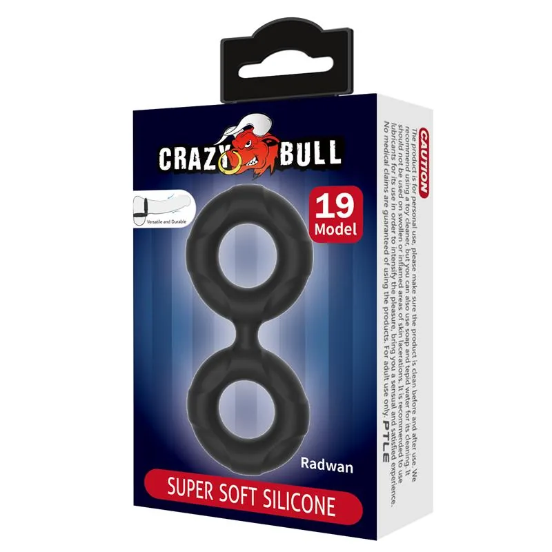 Anel Peniano Duplo Radwan em Silicone Crazy Bull — vista 7 de 7