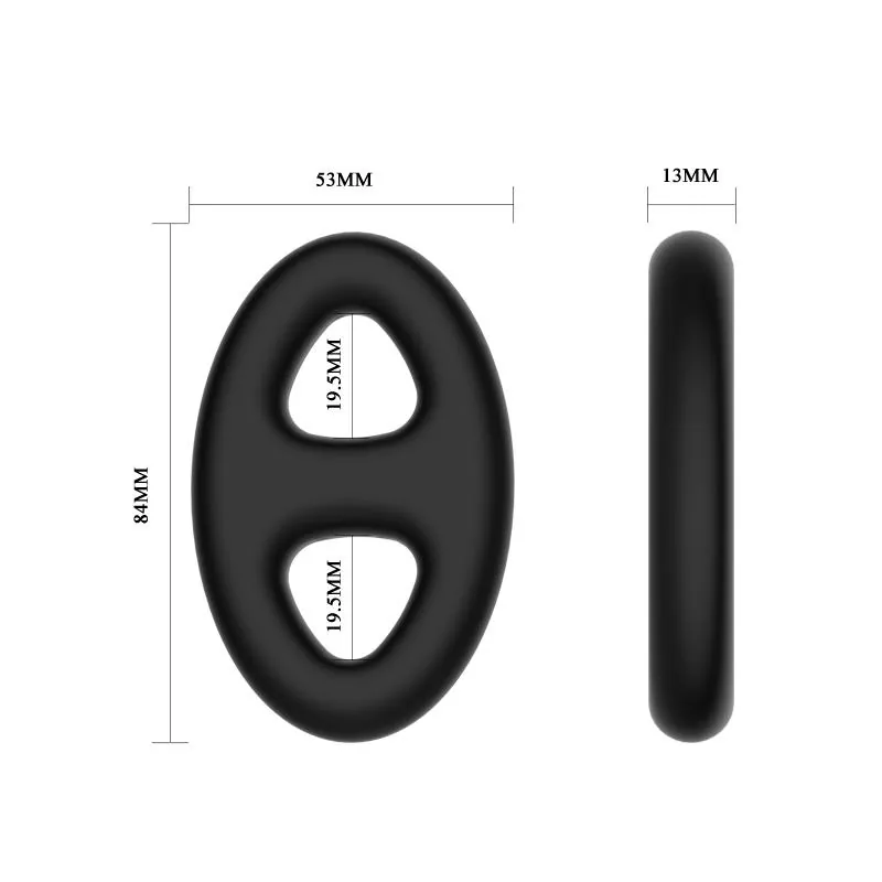 Anel Peniano Duplo Silicone Crazy Bull — vista 5 de 6