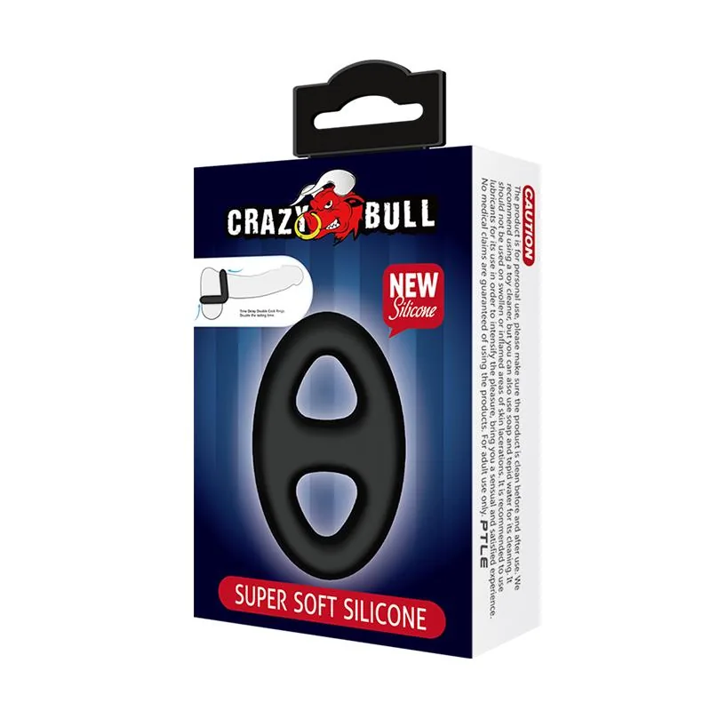Anel Peniano Duplo Silicone Crazy Bull — vista 6 de 6