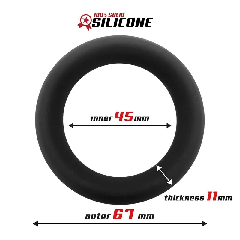 Anel Peniano em Silicone Sólido 4,5 cm Beast Rings — vista 3 de 3