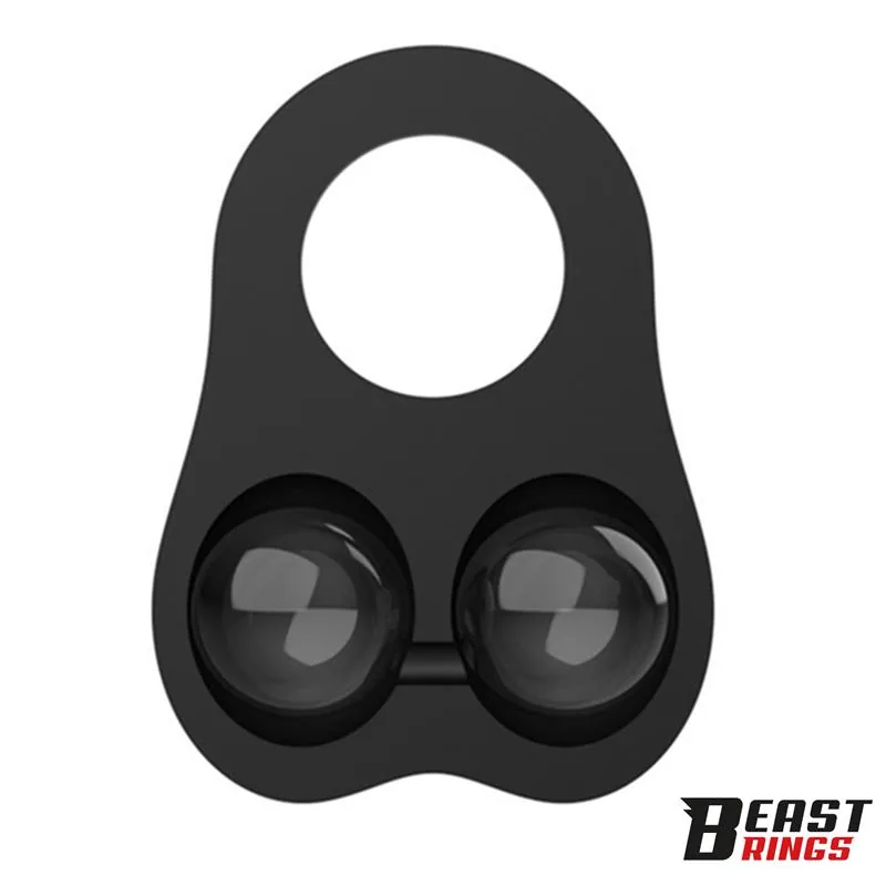 Anel Peniano com Esferas Internas em Silicone Beast Rings 30 mm — vista 2 de 7