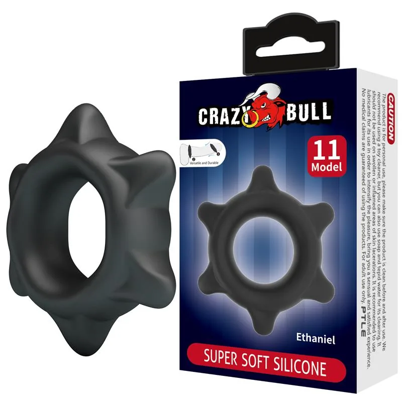Anel Peniano Ethaniel em Silicone Crazy Bull