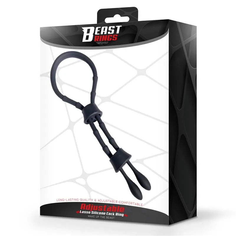 Anel Peniano Lasso Ajustável em Silicone Beast Rings — vista 5 de 5