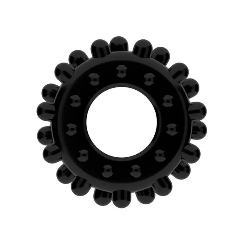 Anel Peniano Power Plus Elástico em TPE Lovetoy Preto