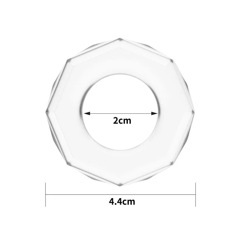 Anel Peniano Power Plus Transparente 4,4 cm Lovetoy — vista 5 de 6