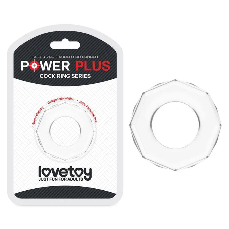 Anel Peniano Power Plus Transparente 4,4 cm Lovetoy — vista 6 de 6