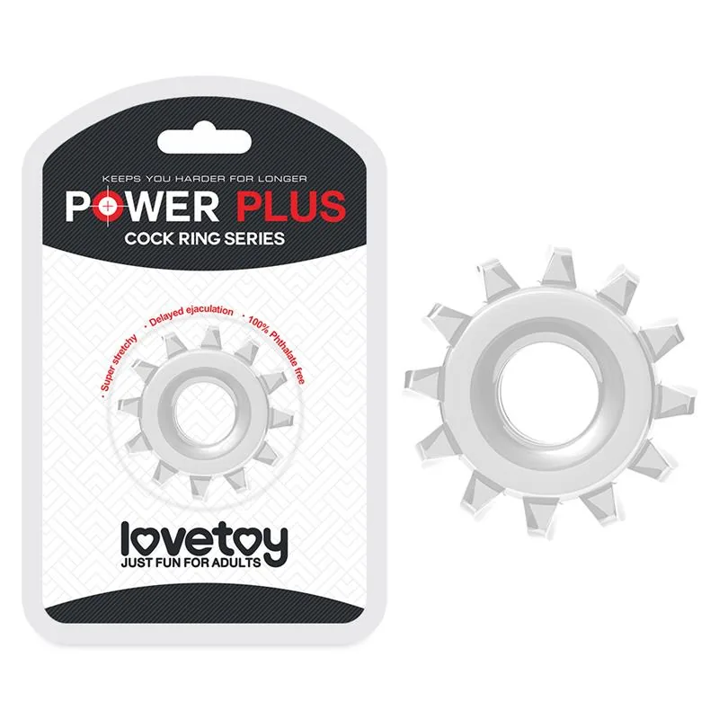 Anel Peniano Power Plus Transparente 4,5 cm Lovetoy — vista 6 de 6