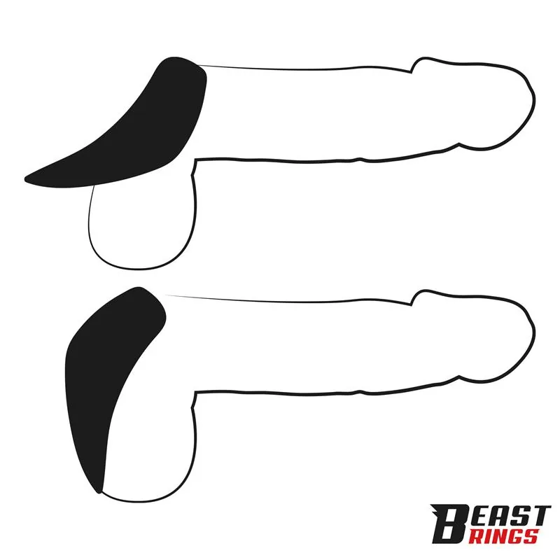 Anel Peniano Tear em Silicone Beast Rings — vista 5 de 7