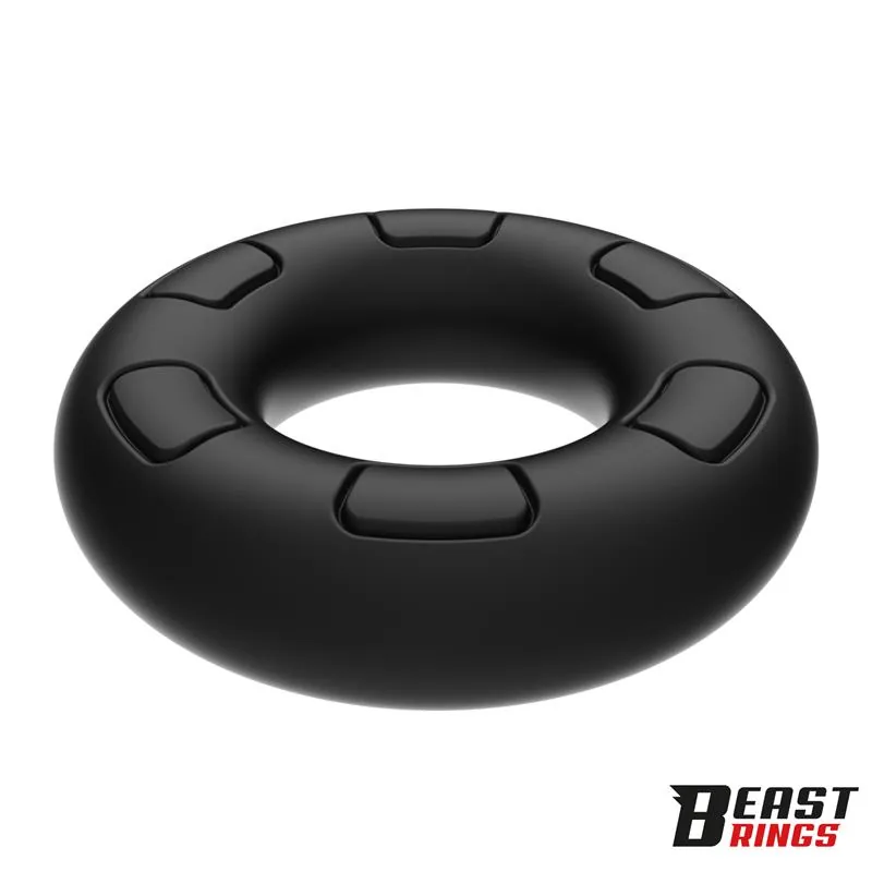 Anel Peniano Texturizado em Silicone Beast Rings 30 mm — vista 5 de 7