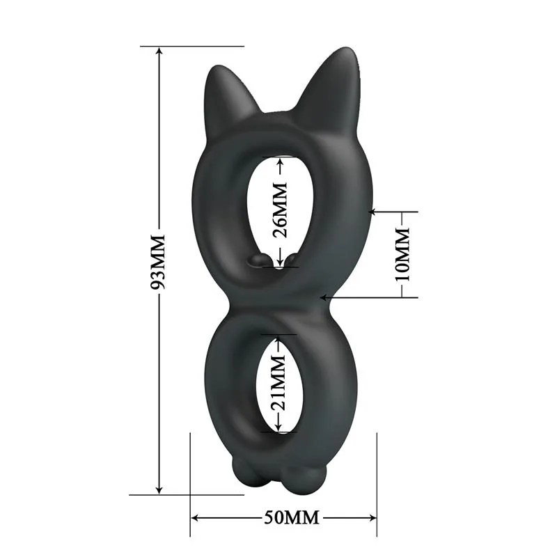 Anel Peniano Toran em Silicone Crazy Bull — vista 6 de 7