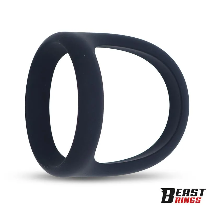 Anel Peniano Triplo Elástico em Silicone Beast Rings — vista 3 de 7