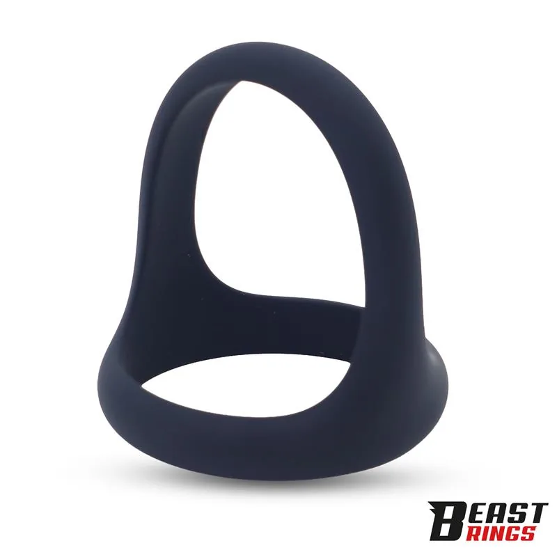 Anel Peniano Triplo Elástico em Silicone Beast Rings — vista 4 de 7