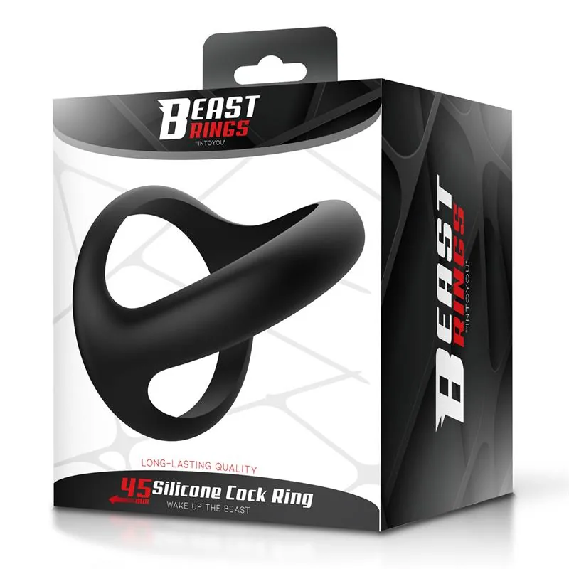 Anel Peniano Triplo Elástico em Silicone Beast Rings — vista 7 de 7