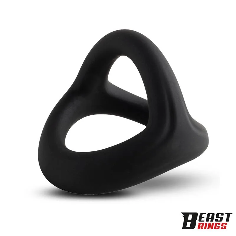 Anel Peniano Triplo em Silicone Sólido Beast Rings Tamanho M — vista 3 de 7
