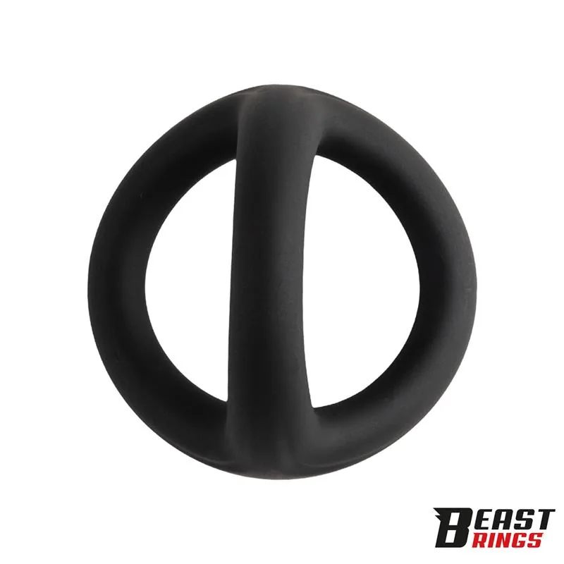 Anel Peniano Triplo em Silicone Sólido Beast Rings Tamanho M — vista 4 de 7